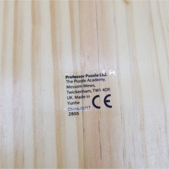 Wooden Marble Solitaire Game Board With Marble and Instructions Preowned - Picture 5 of 7